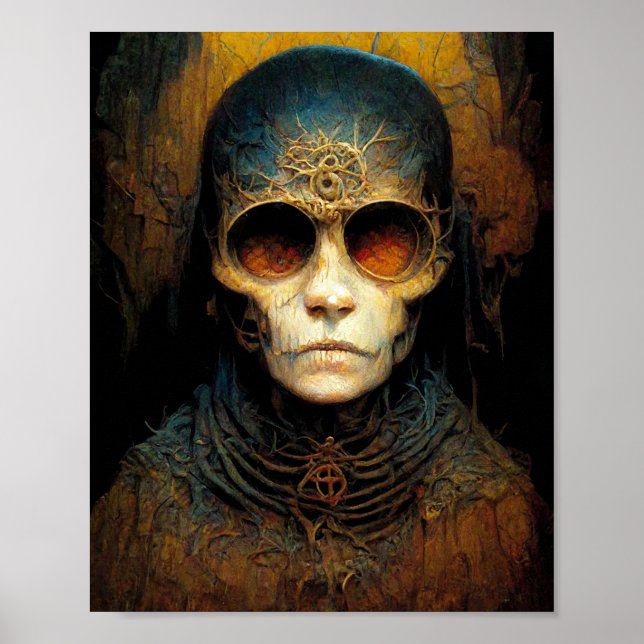 Odd Creature 2 Dark Fantasy Horror Art Poster (Vorne)