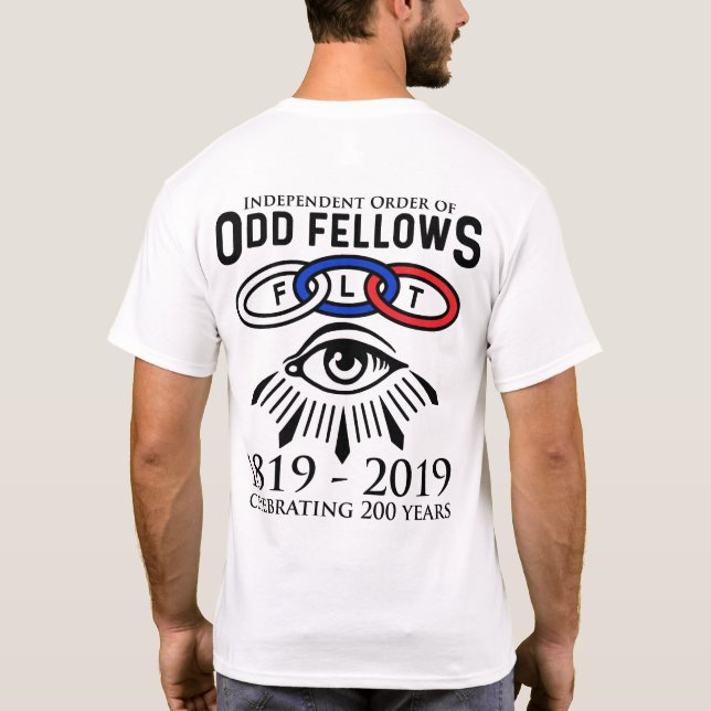 Odd Fellows Links und Eye 200 Jahre T-Shirt (Rückseite)