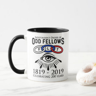 Odd Fellows Links und Eye 200 Jahre Tasse