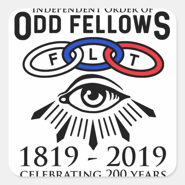 Odd Fellows Links und Eye 200. Stickers (Vorderseite)