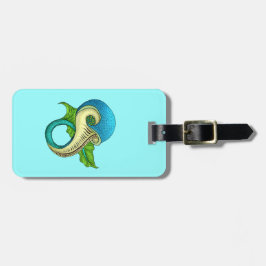 Odd Fish Acrylic Luggage Tag Gepäckanhänger