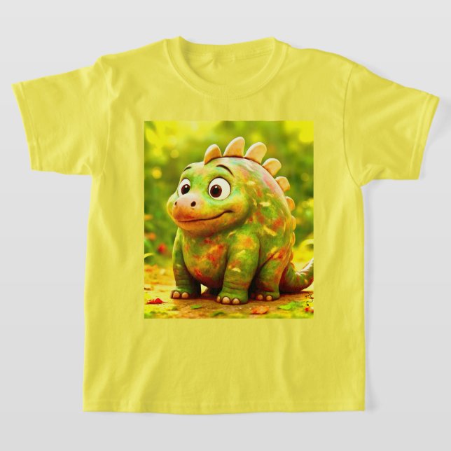 Odd Friends - Niedliches Chubby Dino Poster T-Shirt (Ablage )