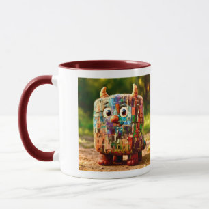Odd Friends - Patchwork Cube Monster Poster Tasse