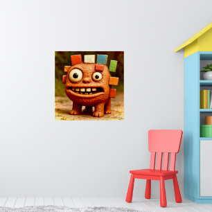 Odd Friends - Rainbow Block Monster Poster