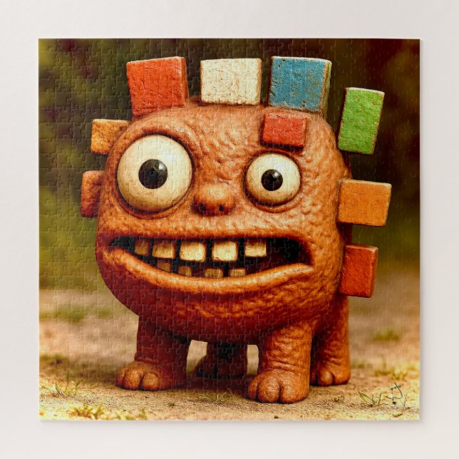Odd Friends - Rainbow Block Monster Poster Puzzle (Vertikal)