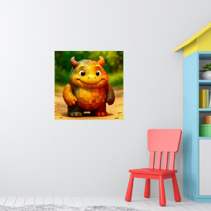 Odd Friends - Rainbow Tile Monster Poster