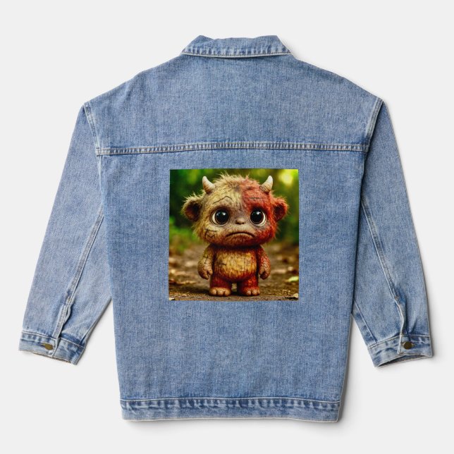 Odd Friends - Sad Baby Demon Poster Jeansjacke (Rückseite)