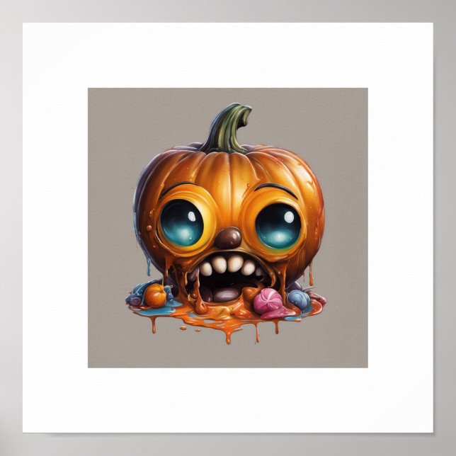Odd Halloween Candy Pumpkin Poster (Vorne)