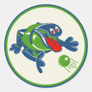 Odd Ogg Toy aus den 60er Jahren Runder Aufkleber