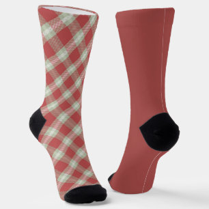 Odd Socks Warm Red Green Vintage Weihnachten Karie Socken