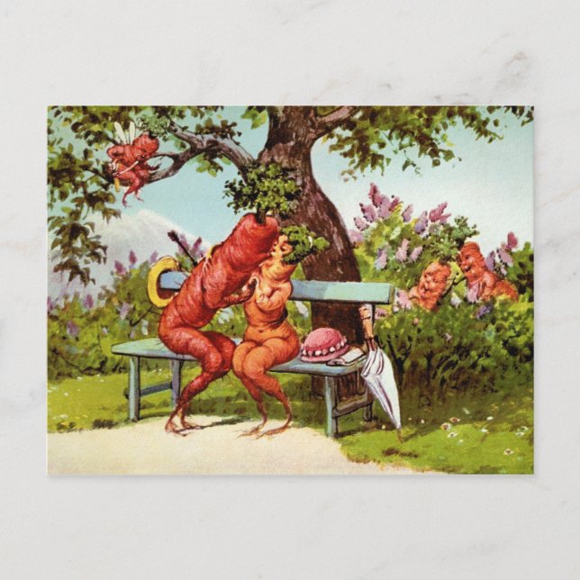 Odd Viktorianisch Kissingkarren Postcard Postkarte (Vorderseite)