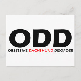 ODD - Zwangsstörung der Dackel Postkarte