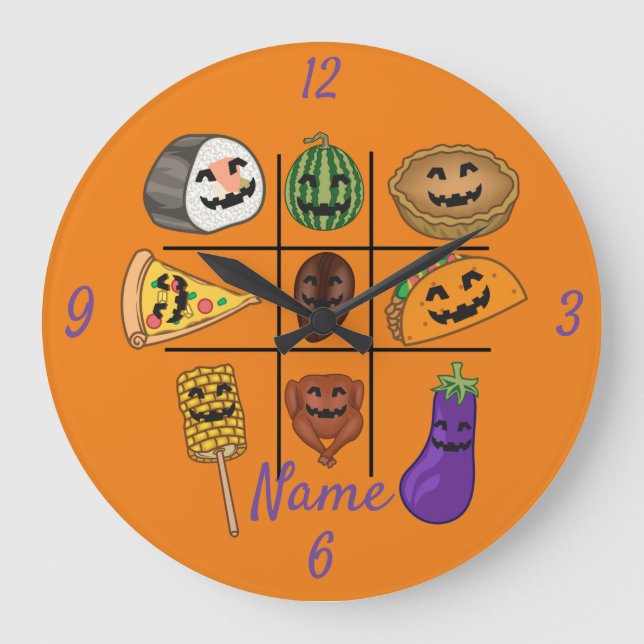 Oddball Jack o'lantern Medley Thunder_Cove   Große Wanduhr (Vorderseite)