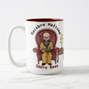 Oddie Beaus Macabre Matinee Edition mit zwei Tonen Zweifarbige Tasse