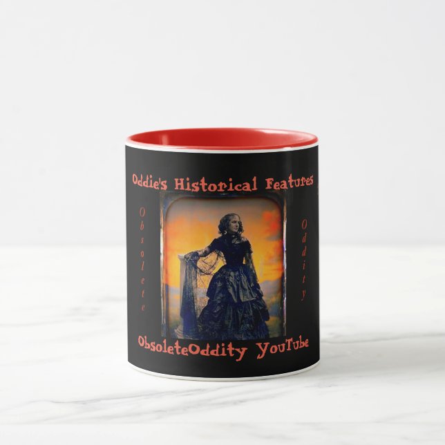 Oddies historische Eigenschaften - schwarze Tasse (Zentrum)