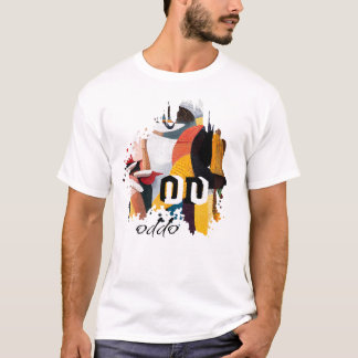 ODDO Abstract Brush Art | Moderne farbenfrohe Ausd T-Shirt