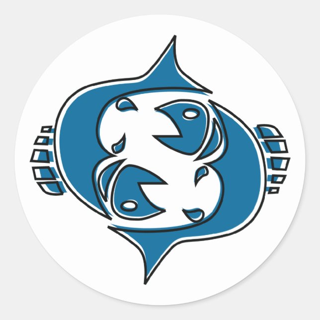 oddRex-Fässer Runder Aufkleber (Vorderseite)