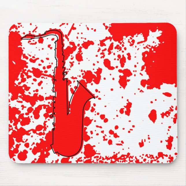 oddRex Saxophon Mousepad (Vorne)