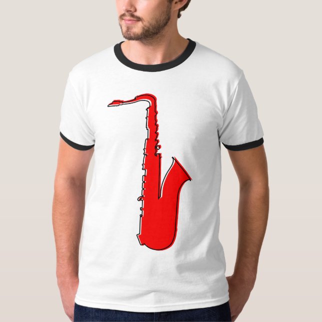 oddRex Saxophon T-Shirt (Vorderseite)
