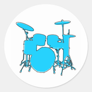 oddRex Schlagzeug Classic Round Sticker