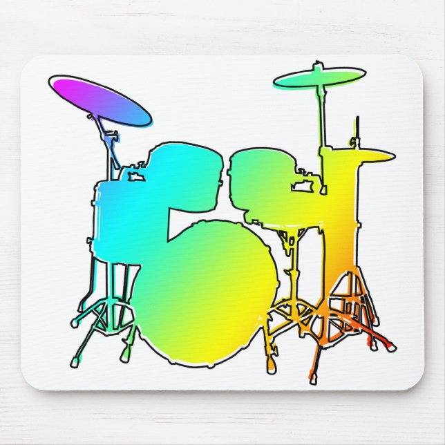 oddRex-Schlagzeug Mousepad (Vorne)