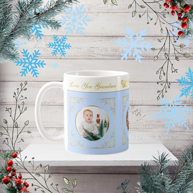 Ode an das Nussknacker-Ballett Blau 2 Foto-Fliese Kaffeetasse (Von Creator hochgeladen)
