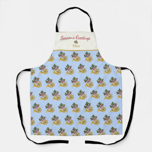 Ode an die französische Horn Blue-Schürze Nutcrack Schürze