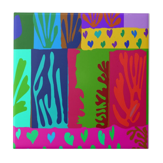 Ode an die Matisse Collage Fliese (Vorderseite)