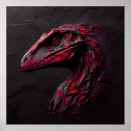 Ode an die prähistorische - das Genie der KI Poster