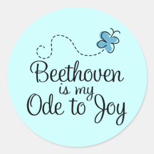 Ode an Joy Beethoven Sticker