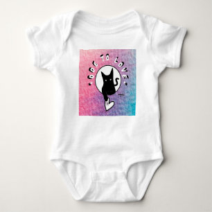 Ode an Liebe Cat Bodysuit von Adiela Akoo Baby Strampler