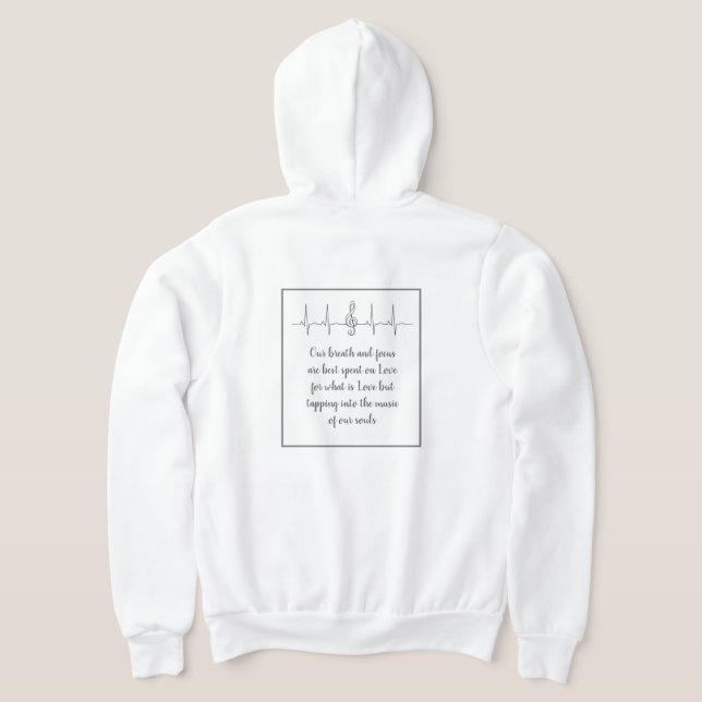 Ode an Liebe Hoodie von der Dichterin Adiela Akoo (AblageHinten)