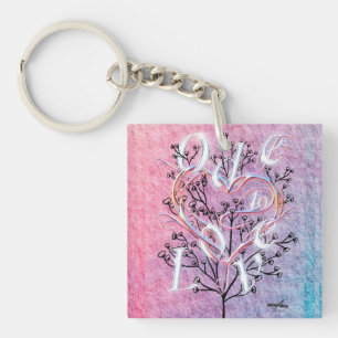 Ode an Liebe Keyring von Adiela Akoo entworfen Schlüsselanhänger