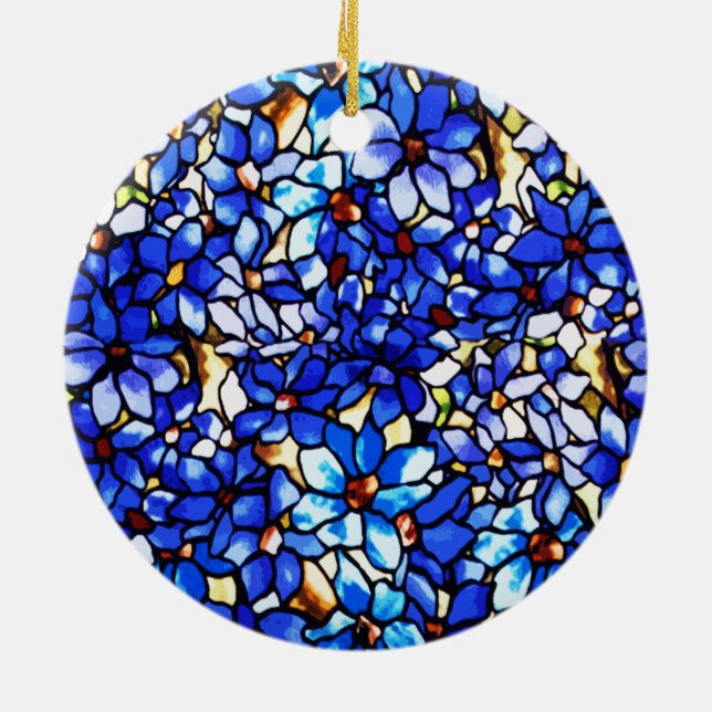 Ode an Tiffany Clematis Keramik Ornament (Hinten)