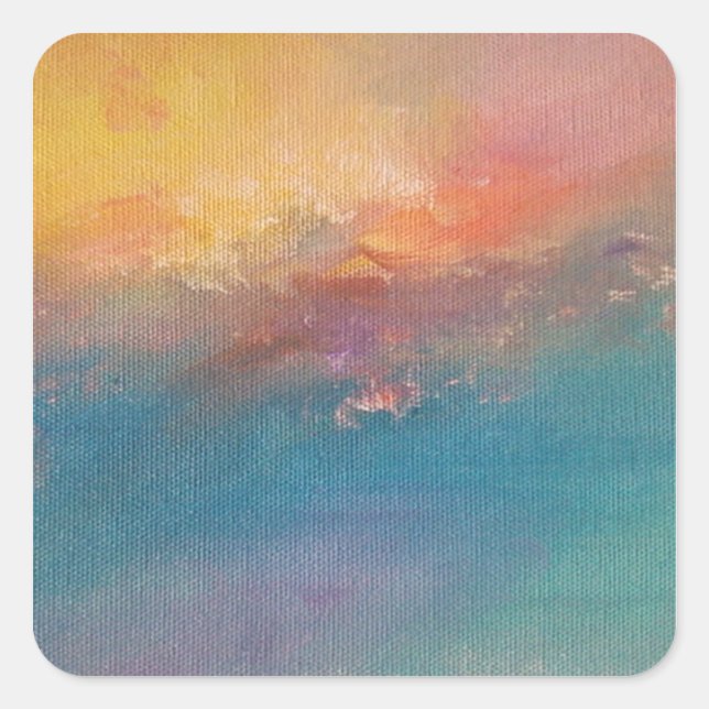 Ode an Turner Quadratischer Aufkleber (Vorderseite)