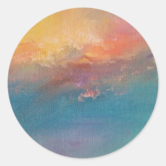 Ode an Turner Runder Aufkleber (Vorderseite)