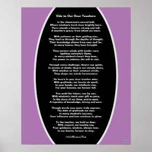 Ode an unsere lieben Lehrer Poster HAMbyWG