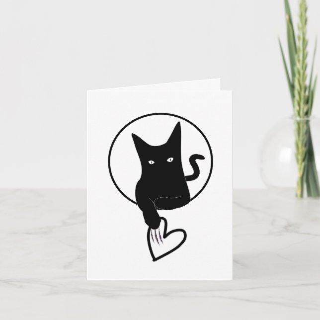 Ode to Liebe Katzenfaltkarte - Adiela Akoo (Vorderseite)