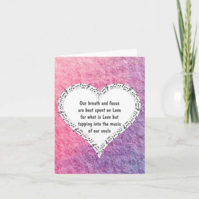 Ode to Liebe Note Card by Poet Adiela Akoo (Vorderseite)