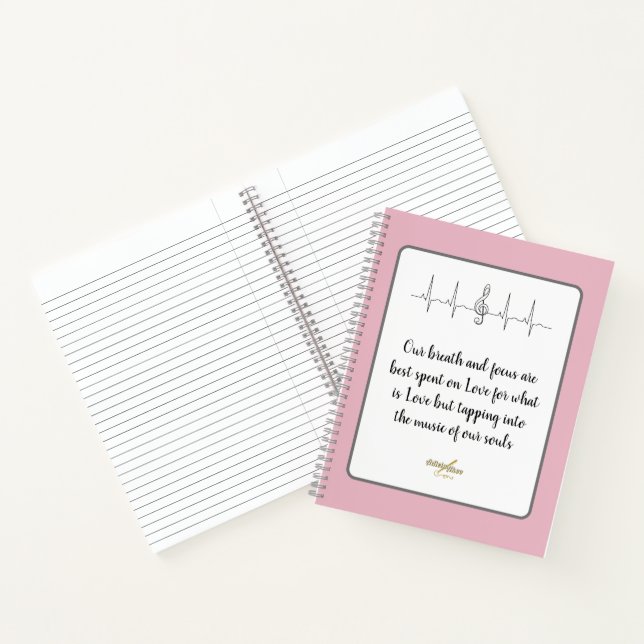 Ode to Liebe Spiral Notebook von Poet Adiela Akoo Notizbuch (Innenseite)