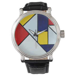 Ode to the Stijl Piet Mondriaan Armbanduhr