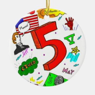 Ode zu fünf Ornamenten Keramikornament