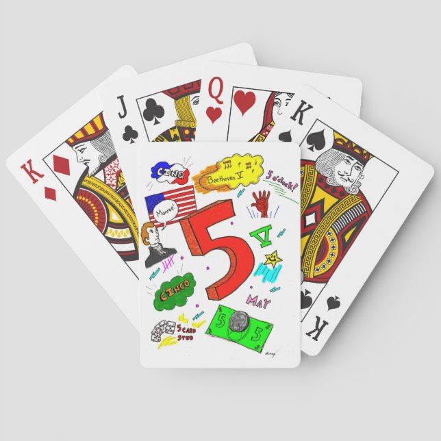 Ode zu fünf Spielkarten (Rückseite)