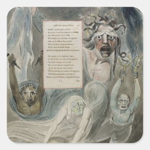 Ode zum Missgeschick, "von den Gedichten von Quadratischer Aufkleber