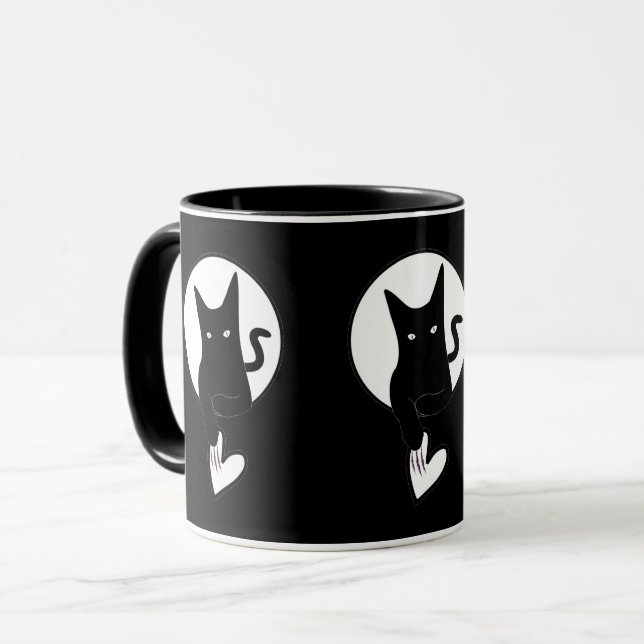 Ode zur Liebe Katzenjammer Tasse von Poet Adiela A (Vorderseite Links)