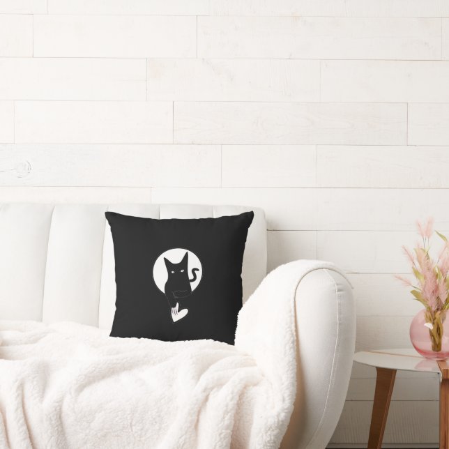 Ode zur Liebe Katzenwirbelkissen von Adiela Akoo Kissen (Liege)