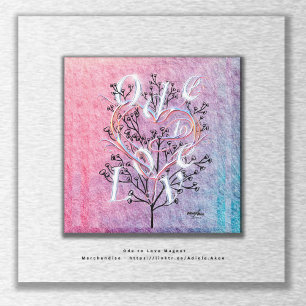 Ode zur Liebe Square Magnet
