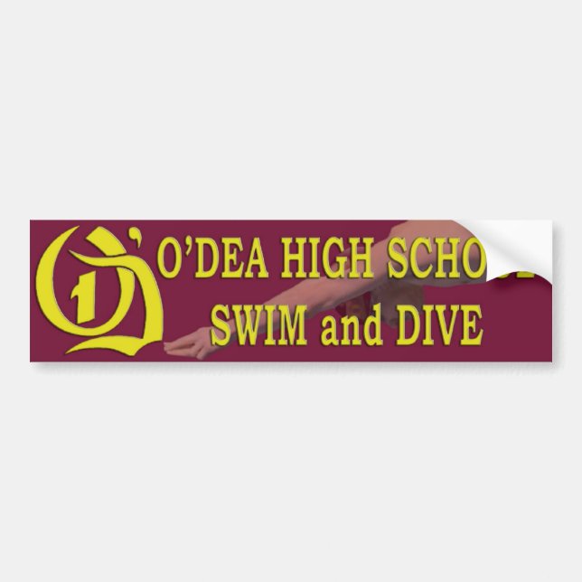 O'Dea Swim und Tauchen-Autoaufkleber 1 Autoaufkleber (Vorne)