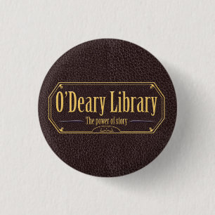O'Deary Bibliotheks-Knopf Button