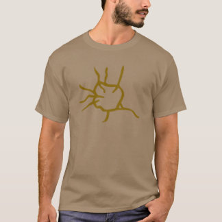 Odegra braunes T-Stück T-Shirt
